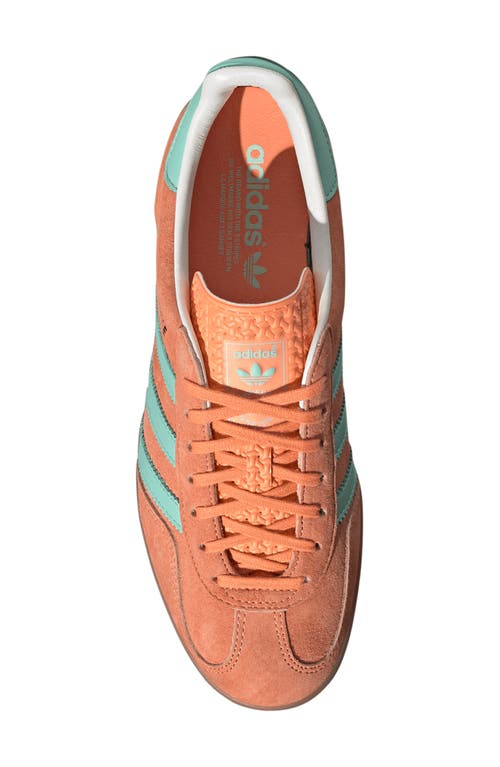 Shop Adidas Originals Adidas Gender Inclusive Gazelle Indoor Sneaker In Orange/clear Mint/gum4