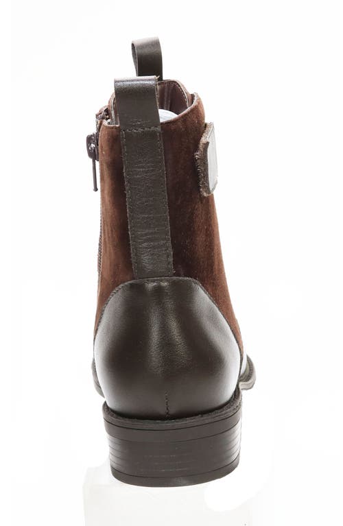 David Tate Club Water Resistant Bootie In Brown/brown Combo