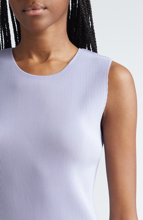 Shop Issey Miyake Pleats Please  Monthly Colors July Pleated Sleeveless Top In Light Blue