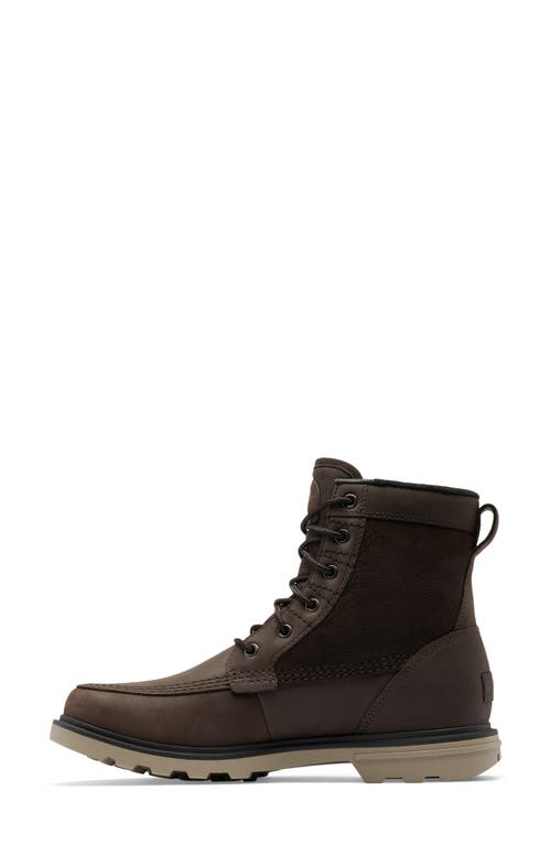 Shop Sorel Carson Storm Waterproof Boot In Blackened Brown/khaki Ii