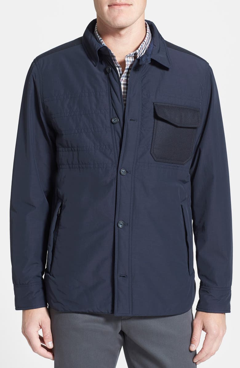 Façonnable Club Fit Water Repellent Shirt Jacket | Nordstrom