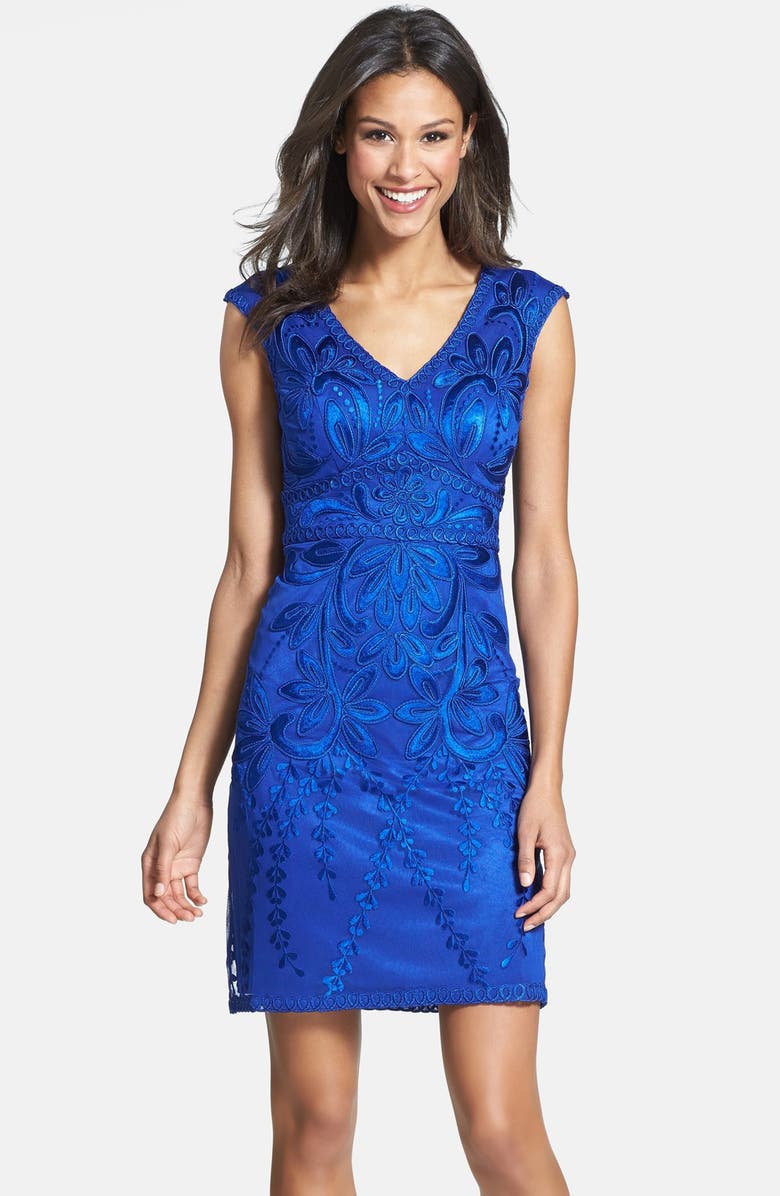 Sue Wong Embroidered Sheath Dress | Nordstrom
