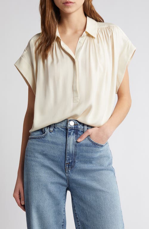 rag & bone Robin Silk Blend Top Ivory at Nordstrom,