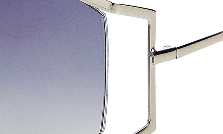 Shop Mango Square Sunglasses In Silver