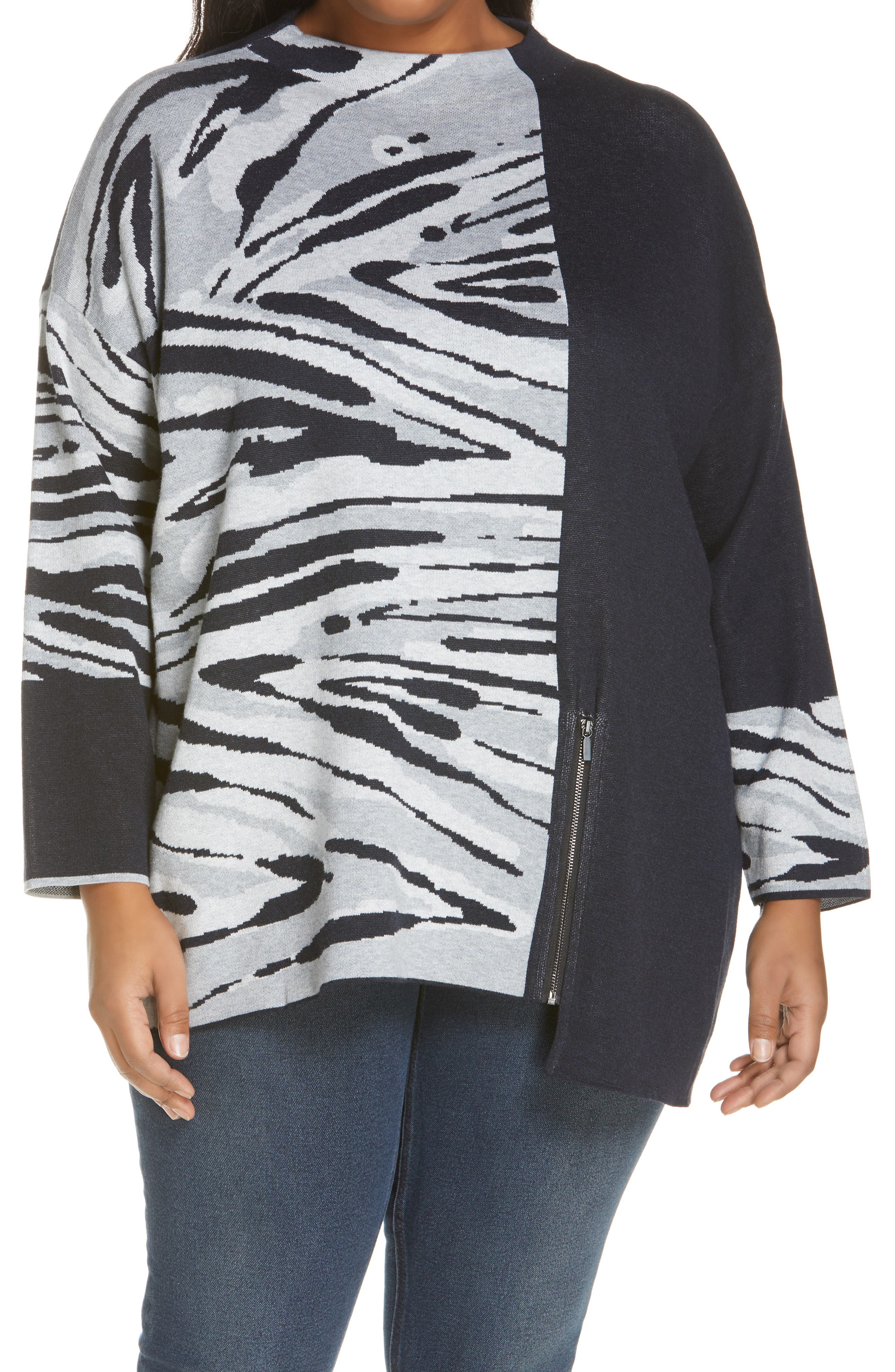 side zipper sweater
