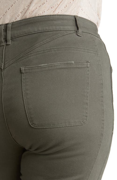 Wit & Wisdom 'ab'solution Skyrise Raw Hem Barely Bootcut Jeans In Laurel Wre