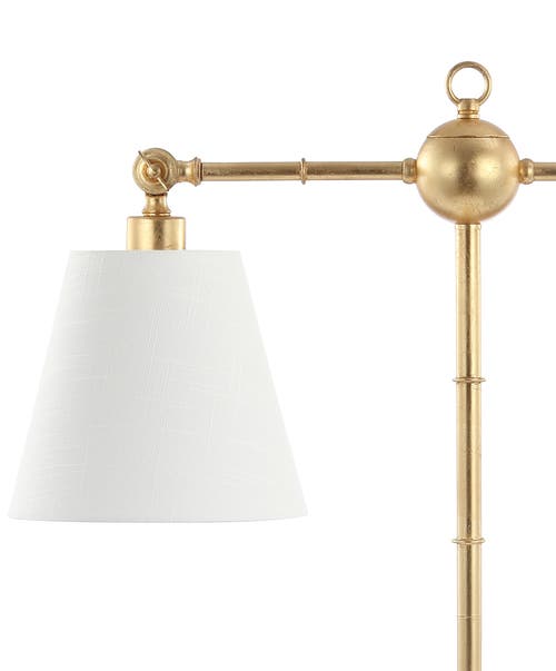Jonathan Y Ruth 2-light Library Metal Led Table Lamp In Gold Leaf