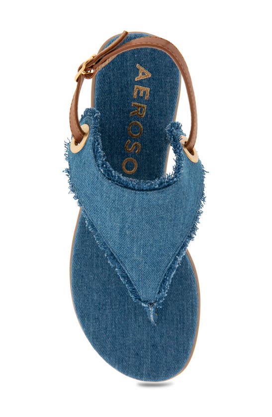 Shop Aerosoles Conclusion Slingback Sandal In Medium Blue Denim