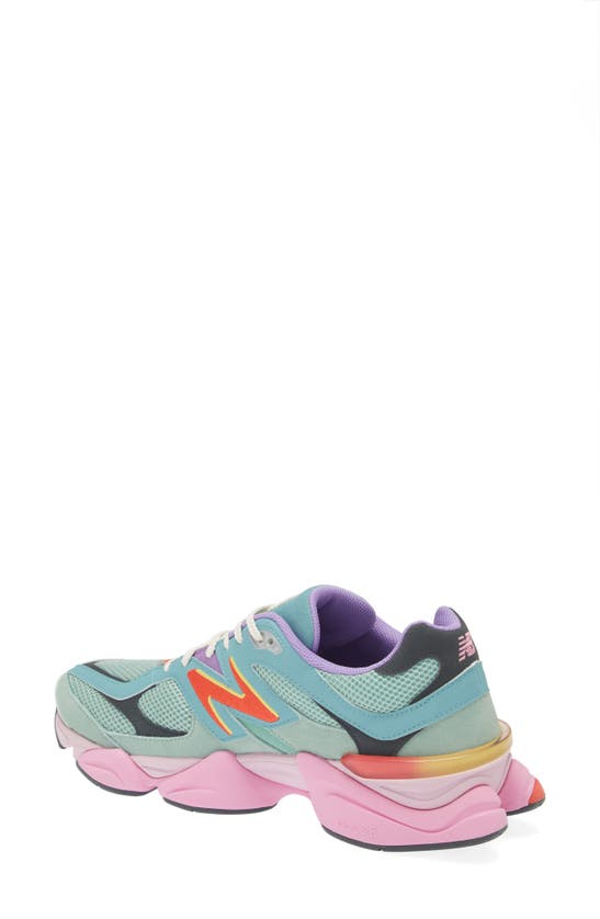 New Balance 9060 Trainer In Sage Leaf/ Neo Flame ModeSens