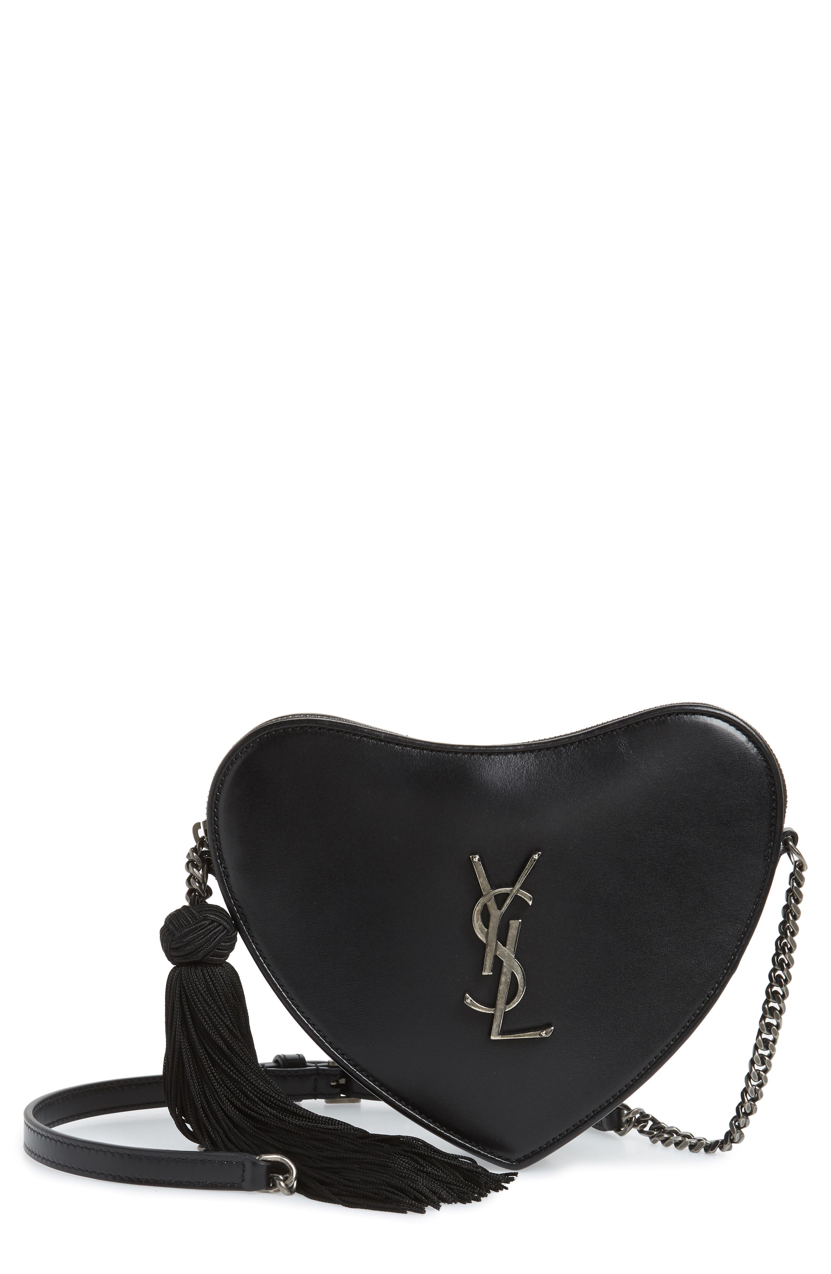 Saint Laurent Sac Coeur Leather Crossbody Bag Nordstrom