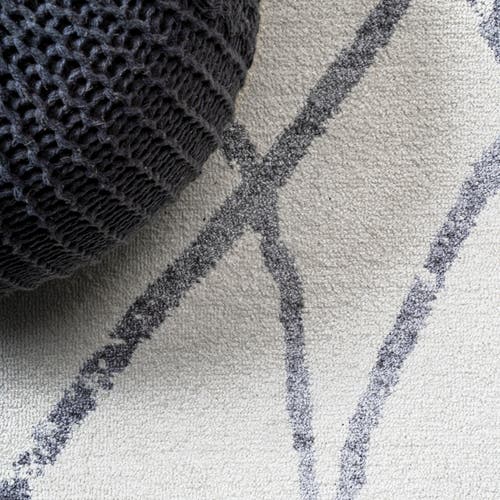 Jonathan Y Illi Moroccan Diamond Trellis Area Rug In Ivory/gray