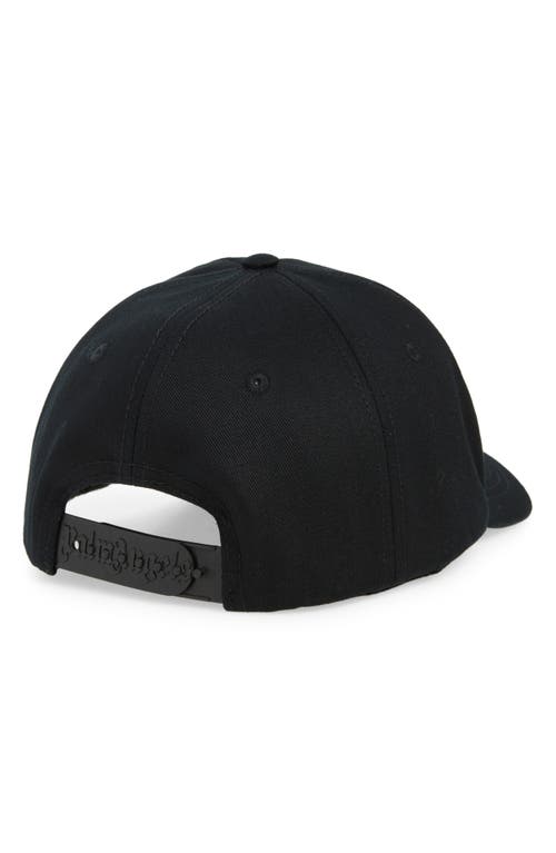 Shop Palm Angels Classic Logo Adjustable Baseball Cap In Black Off White