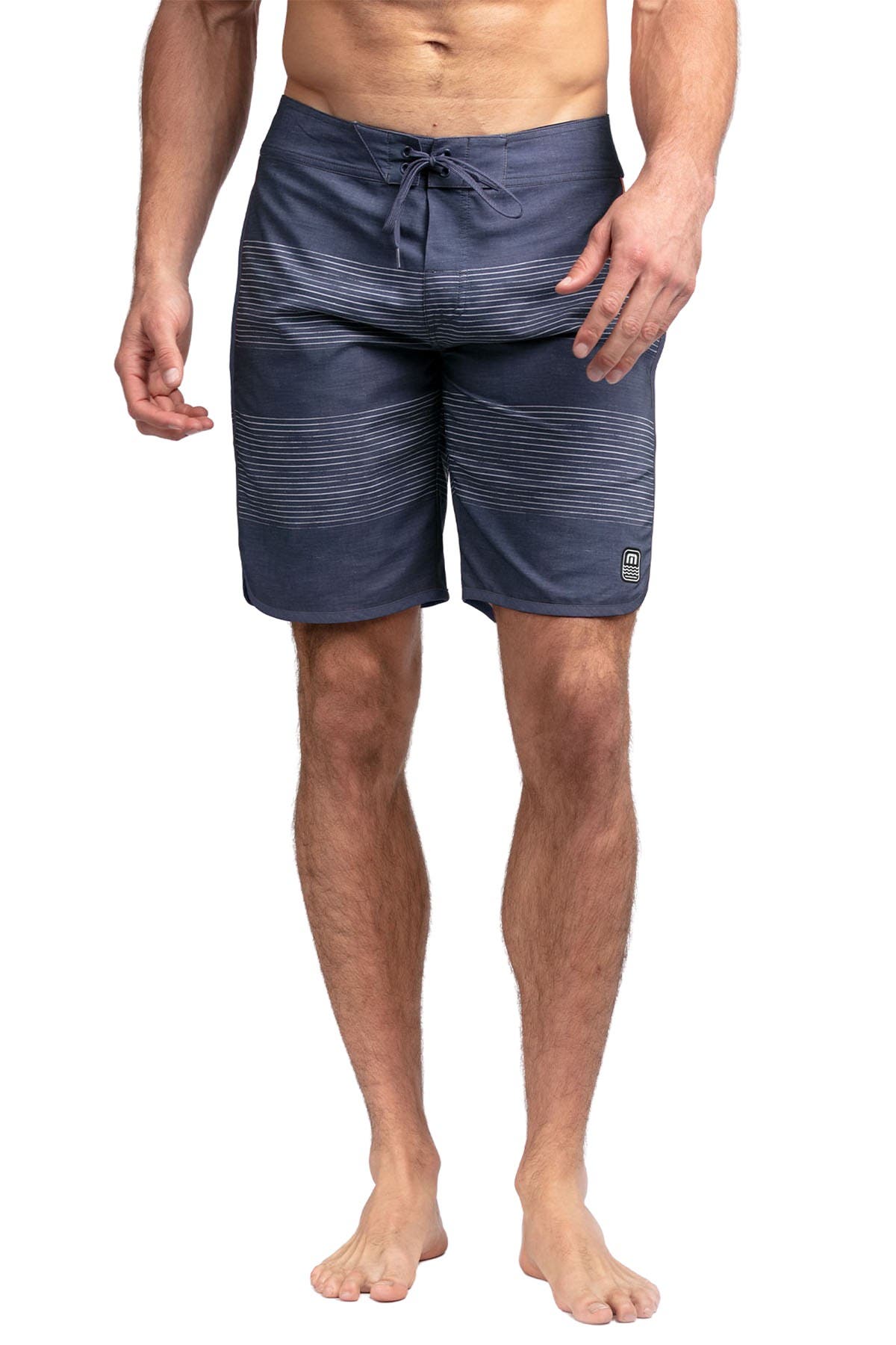 Travis Mathew Check Mate Board Shorts In Heather Navy ModeSens