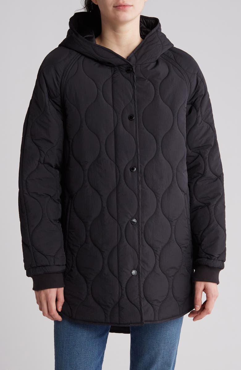 BCBGeneration Onion Quilt Hooded Jacket Nordstromrack