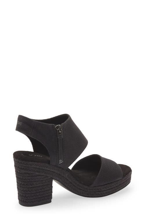 Shop Toms Majorca Platform Sandal In Black/black