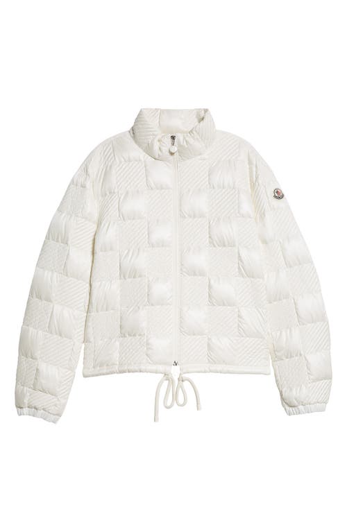 Moncler Ancy Quilted Down Jacket In Silk White