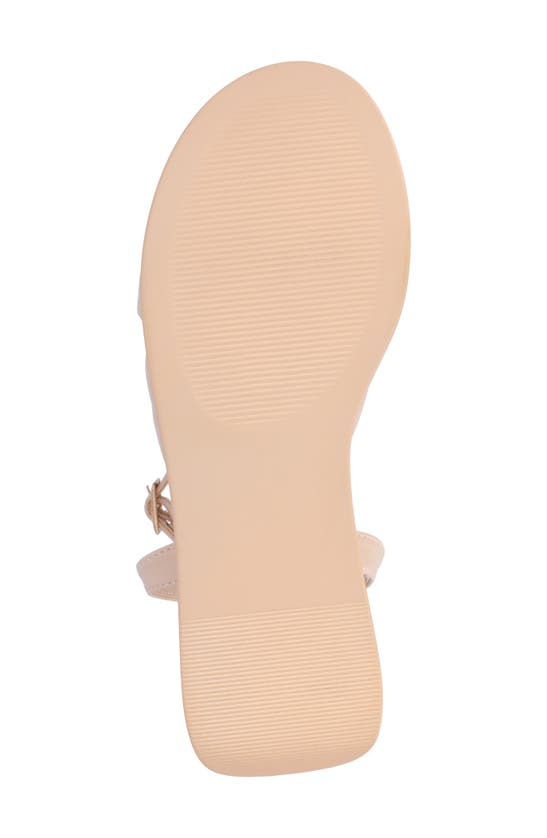 Journee Collection Lailee Ankle Strap Platform Sandal In Nude