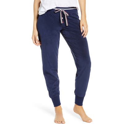 Pj Salvage Oh My Velour Pajama Pants, Blue