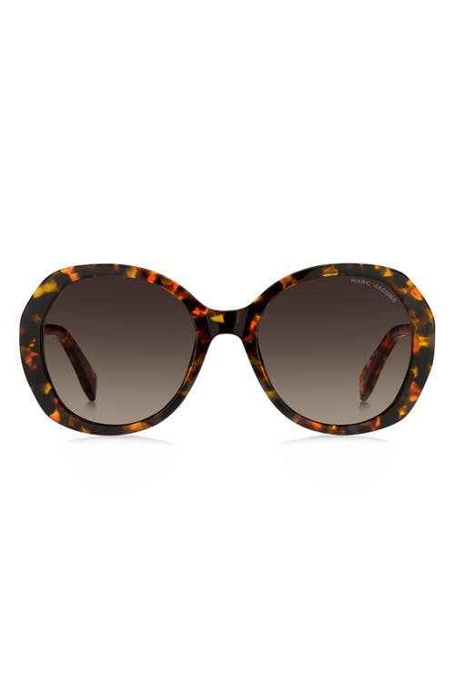 Marc Jacobs 55mm Gradient Oval Sunglasses In Brown