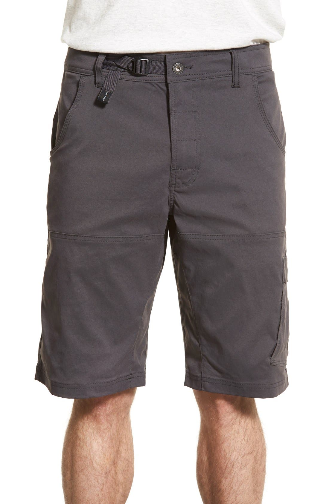 prAna Zion Stretch Shorts in Charcoal at Nordstrom, Size 28