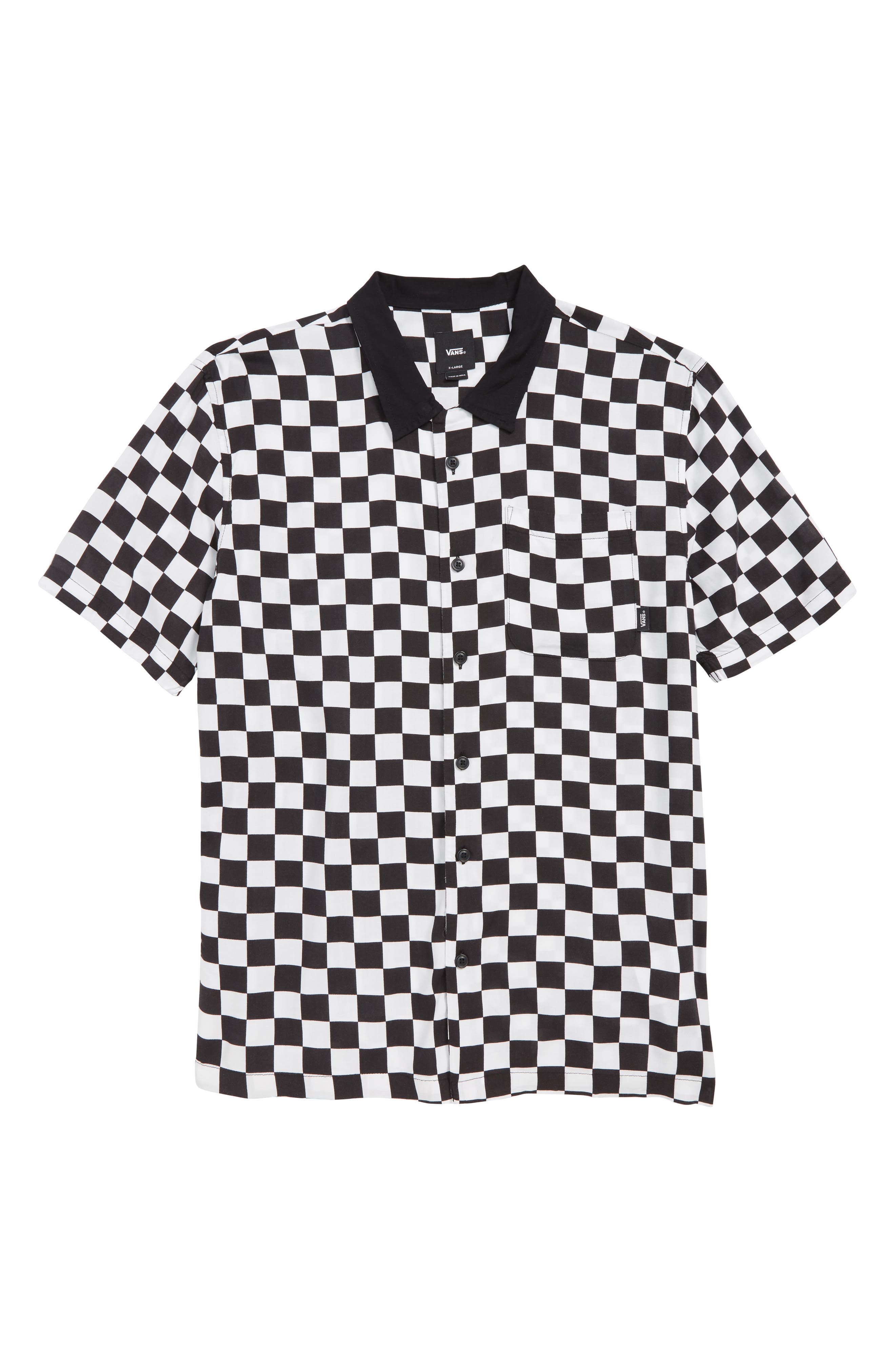 vans checkerboard shirt