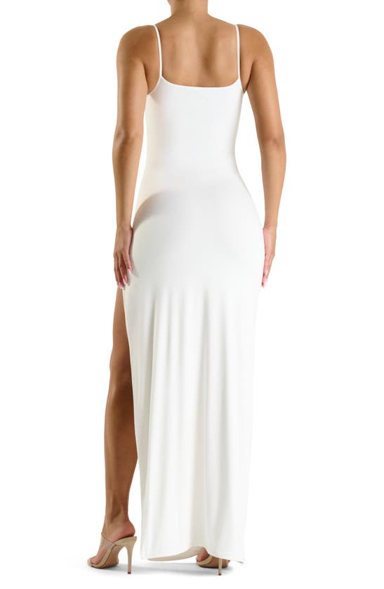 Shop N By Naked Wardrobe Naked Wardrobe Smooth Sleeveless Dress In White
