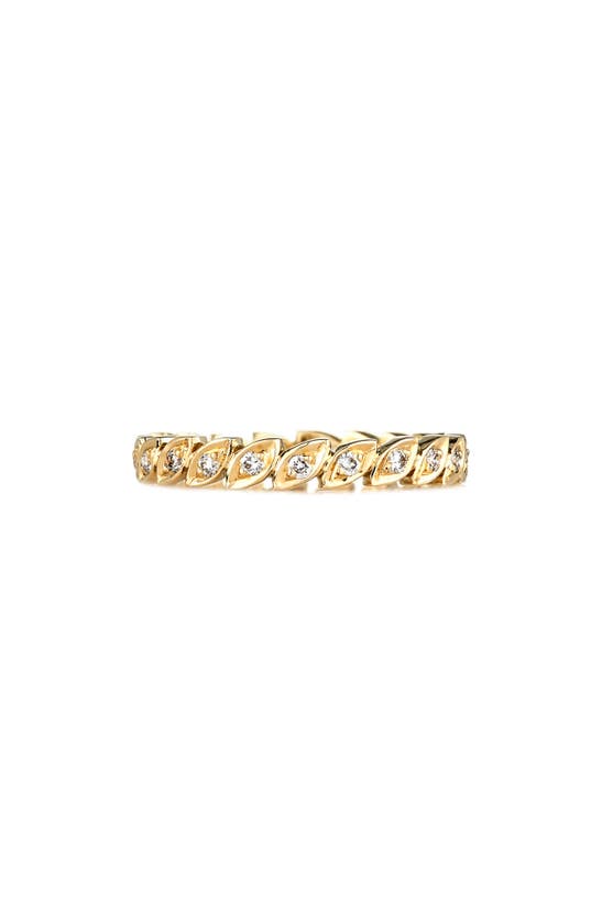 Sethi Couture Feuille Diamond Eternity Band Ring In Gold/ Diamond