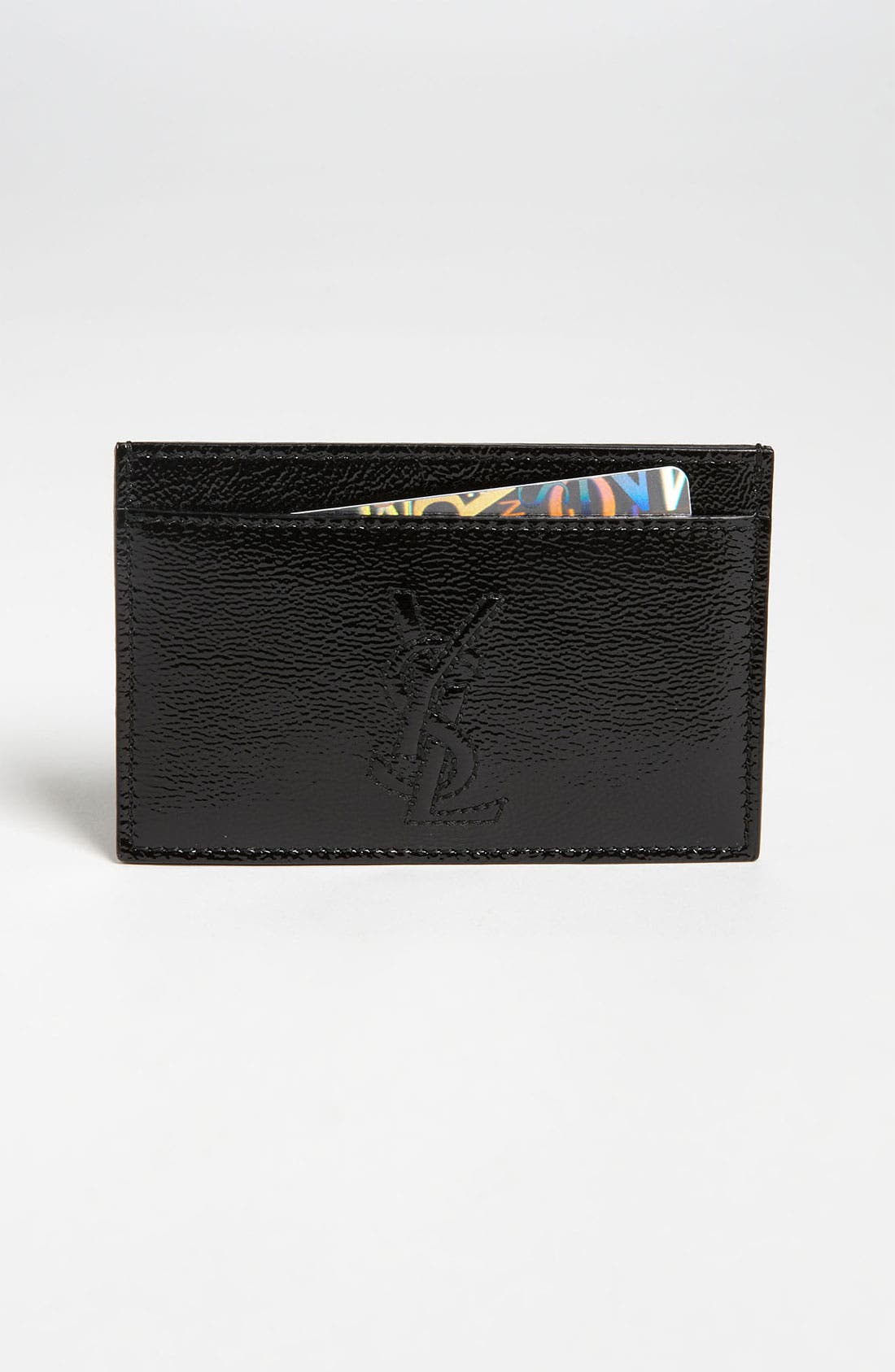 saint laurent leather card holder