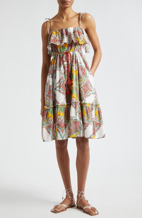 MILLE Tippy Ruffle Cotton Sundress Kaleidoscope at Nordstrom,