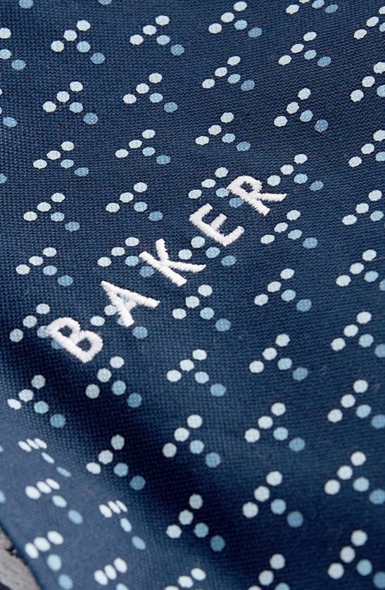 Shop Baker By Ted Baker Kids' Dot Print Short Sleeve Cotton Button-up Shirt In Blue