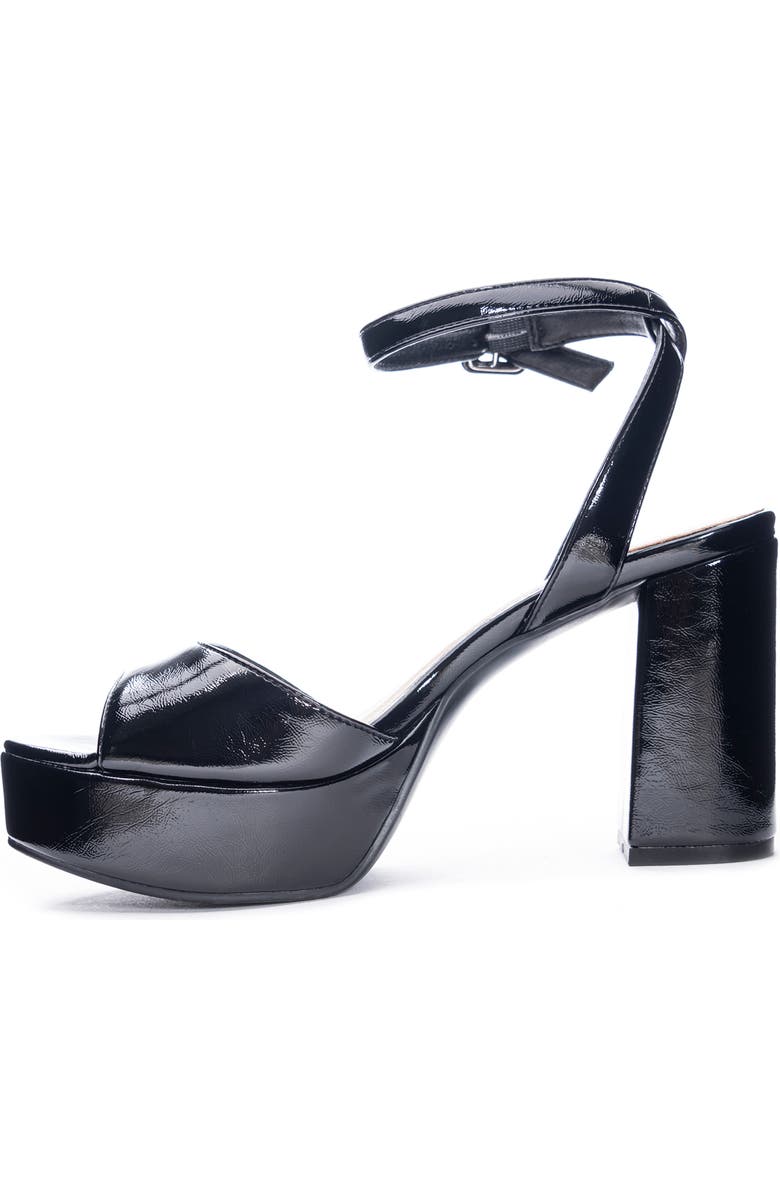 Chinese Laundry Theresa Platform Sandal, Alternate, color, Black Faux Patent Leather