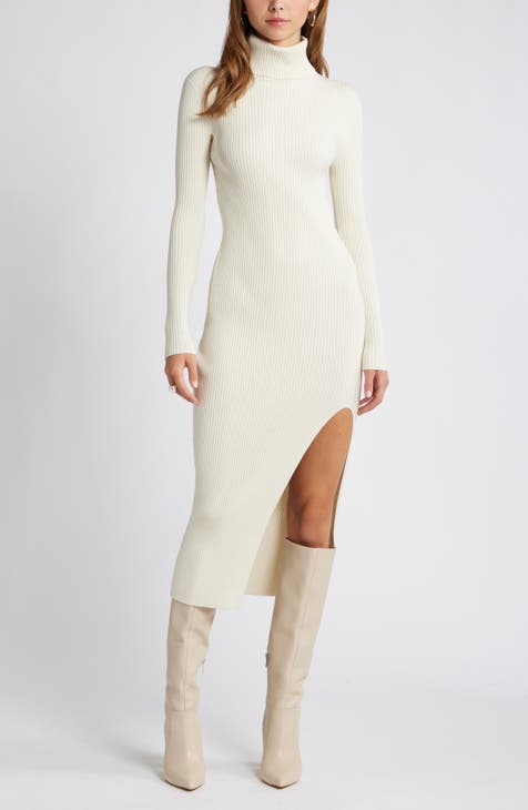 Casual turtleneck dress best sale