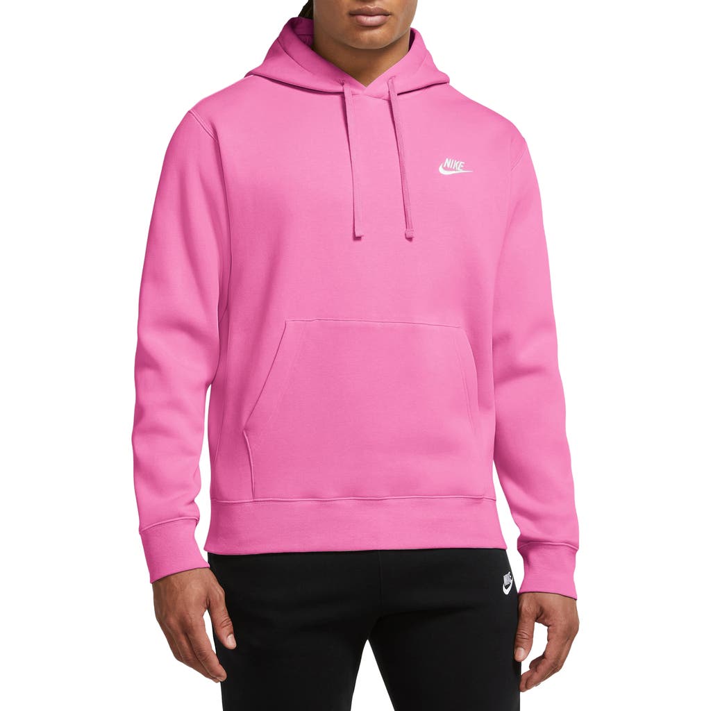 Nike Sportswear Club Hoodie In Playful Pink/playful Pink