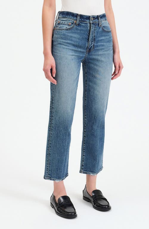 Shop Daze Straight Up High Waist Crop Straight Leg Jeans In Stunner