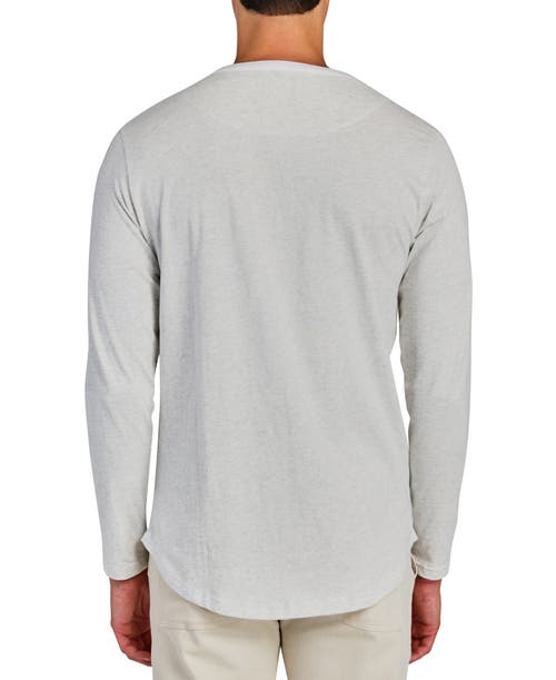 BROOKLYN BRIGADE BROOKLYN BRIGADE SOLID COTTON STRETCH LONG SLEEVE HENLEY 