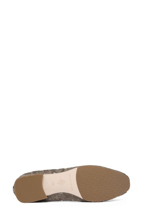 Donald Pliner Reena Sequin Embellished Loafer Flat In Pewter