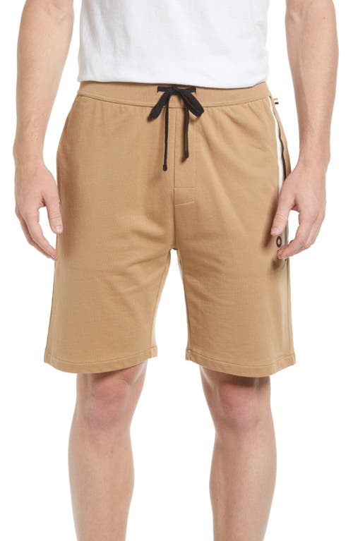 Essential Cotton Pajama Shorts in Beige