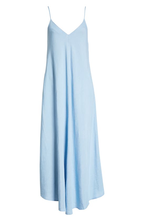 L'AGENCE LORRAINE LINEN BLEND TRAPEZE DRESS