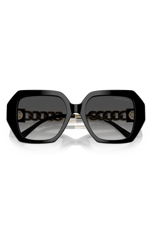 Michael Kors 54mm Gradient Square Sunglasses In Black