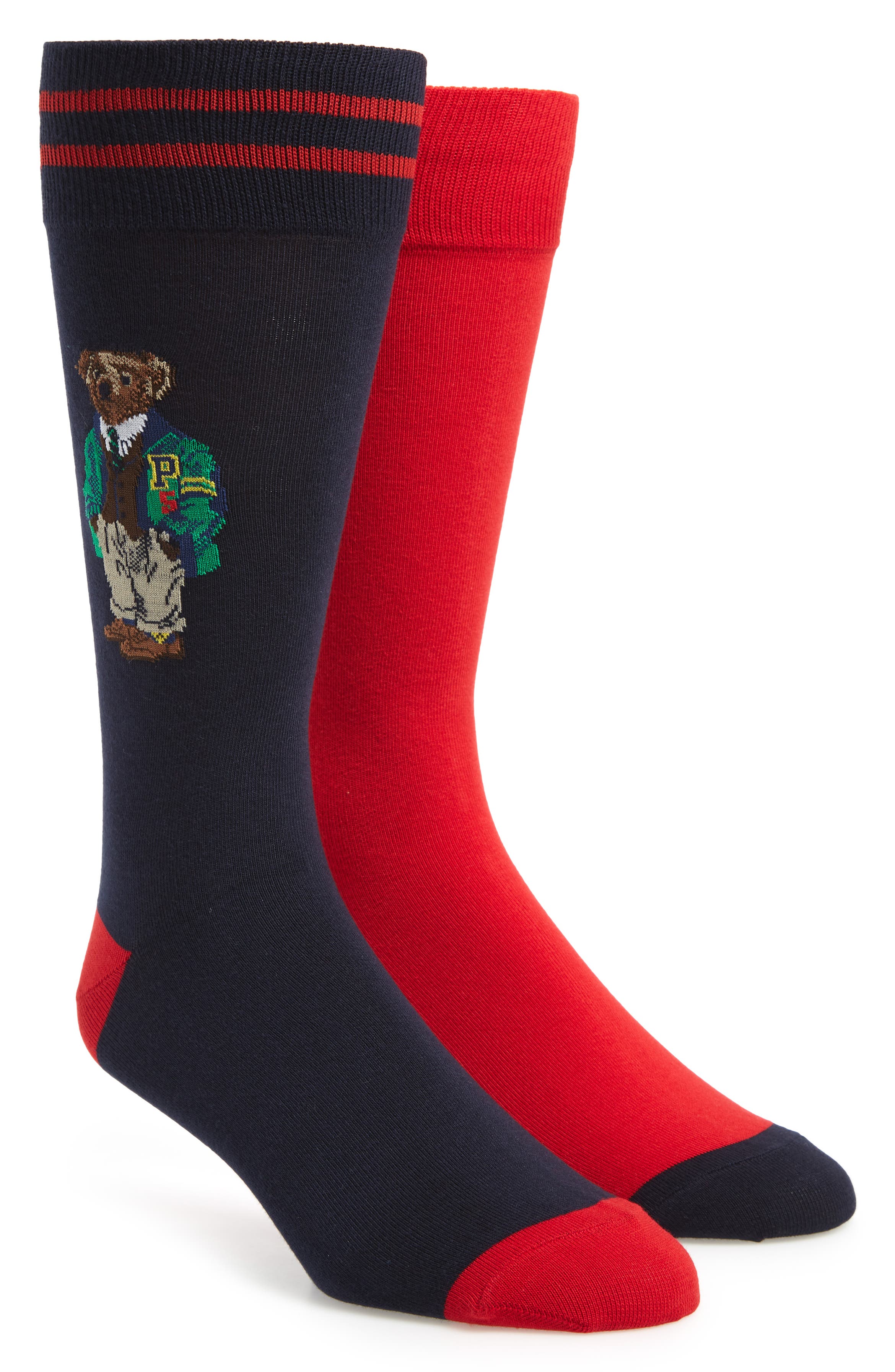 Polo Ralph Lauren Varsity Bear 2-Pack Socks | Nordstrom