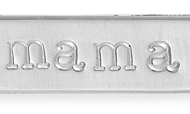 Shop Nashelle Mama Bar Pendant Necklace In Sterling Silver