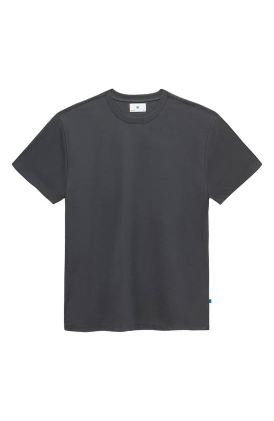 Jason Scott Pima Cotton Tech Tee In Black Oyster