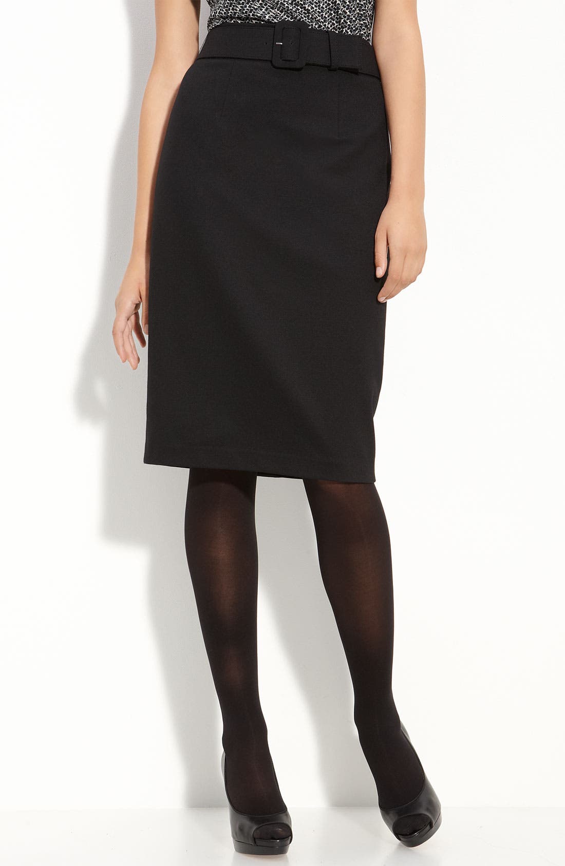 Halogen® High Waist Belted Pencil Skirt | Nordstrom