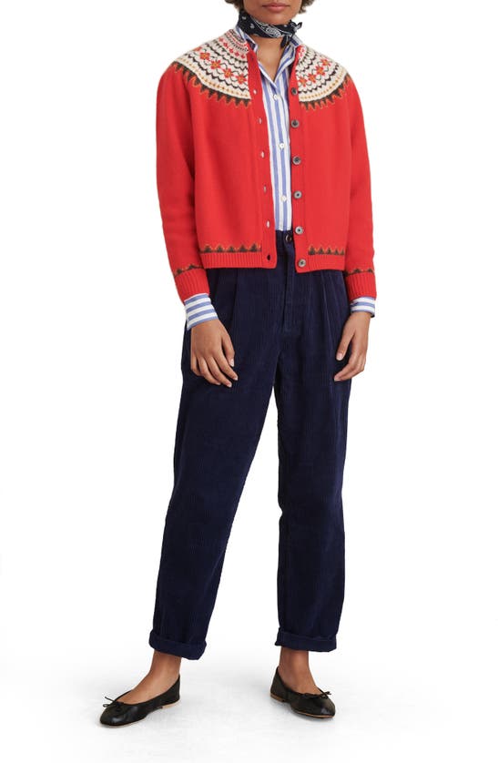 ALEX MILL HILDE FAIR ISLE CARDIGAN