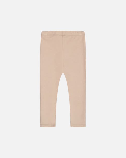 Shop Deux Par Deux Baby Girl's Super Soft Rib Leggings Medium Beige In Nougat