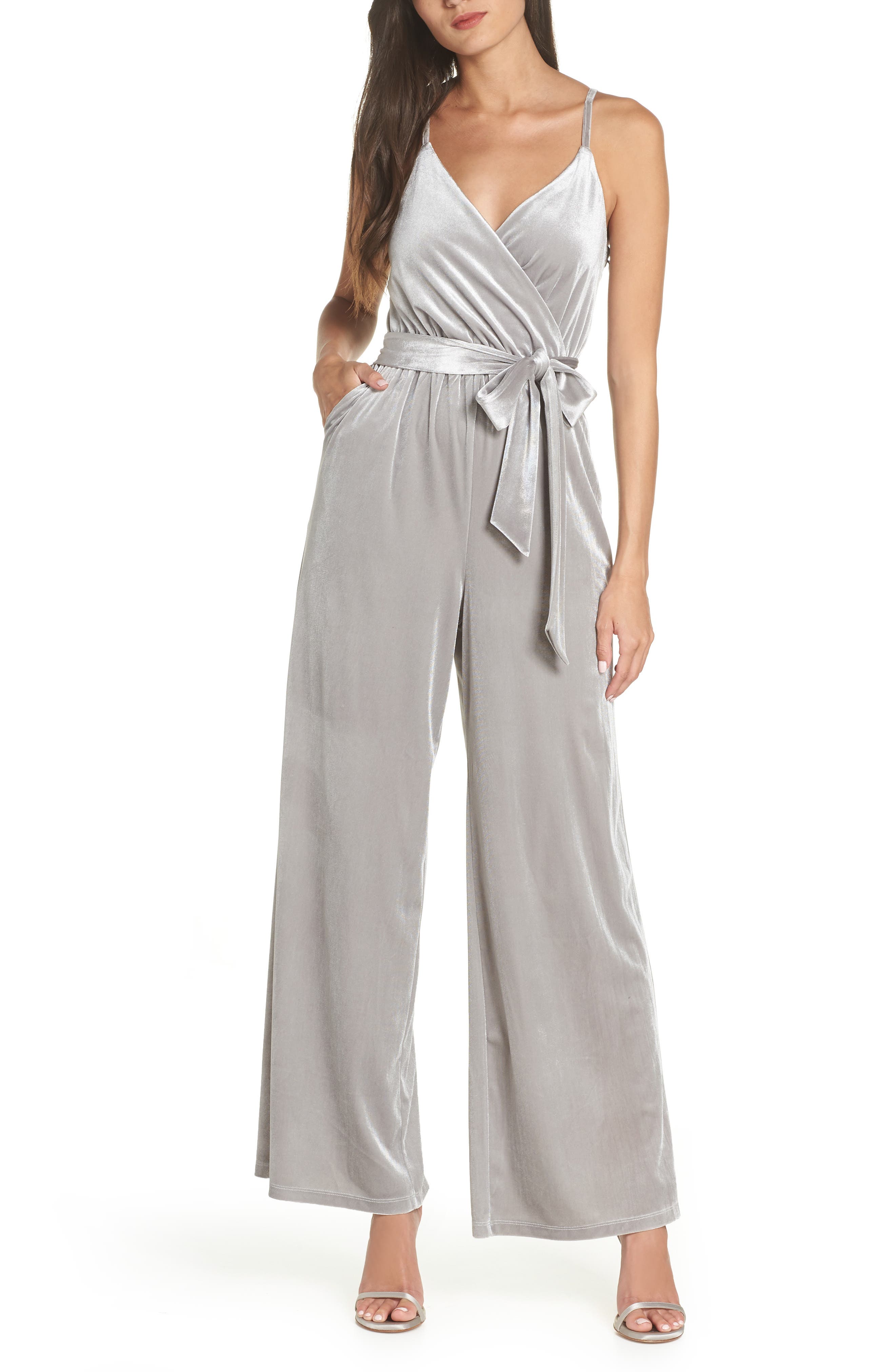 velvet jumpsuit nordstrom