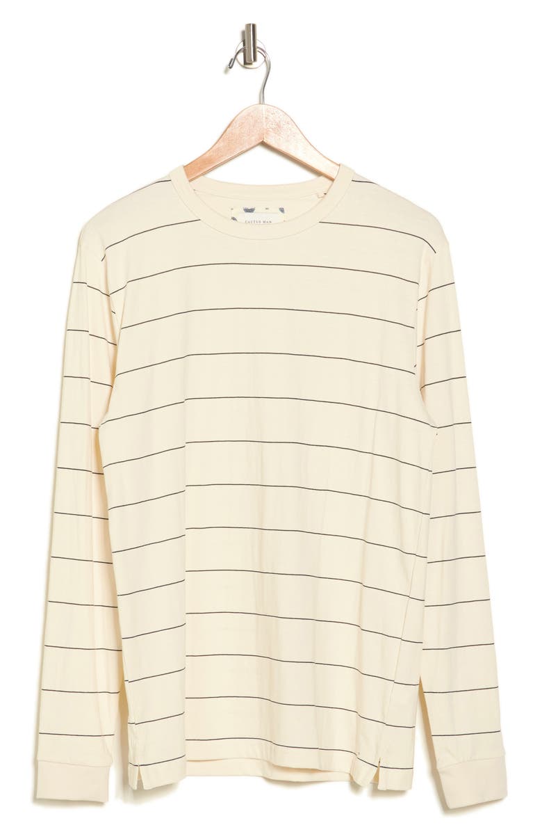 DENIM AND FLOWER Cotton Stripe Long Sleeve Crewneck Shirt Nordstromrack