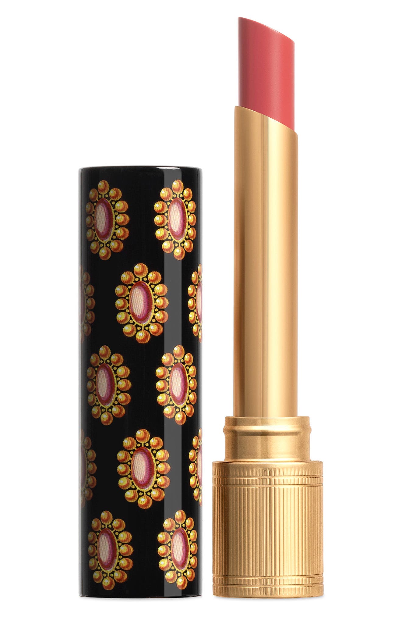 Gucci Rouge de Beaute Brillant Glow & Care Lipstick in 215 Julie Blush at Nordstrom