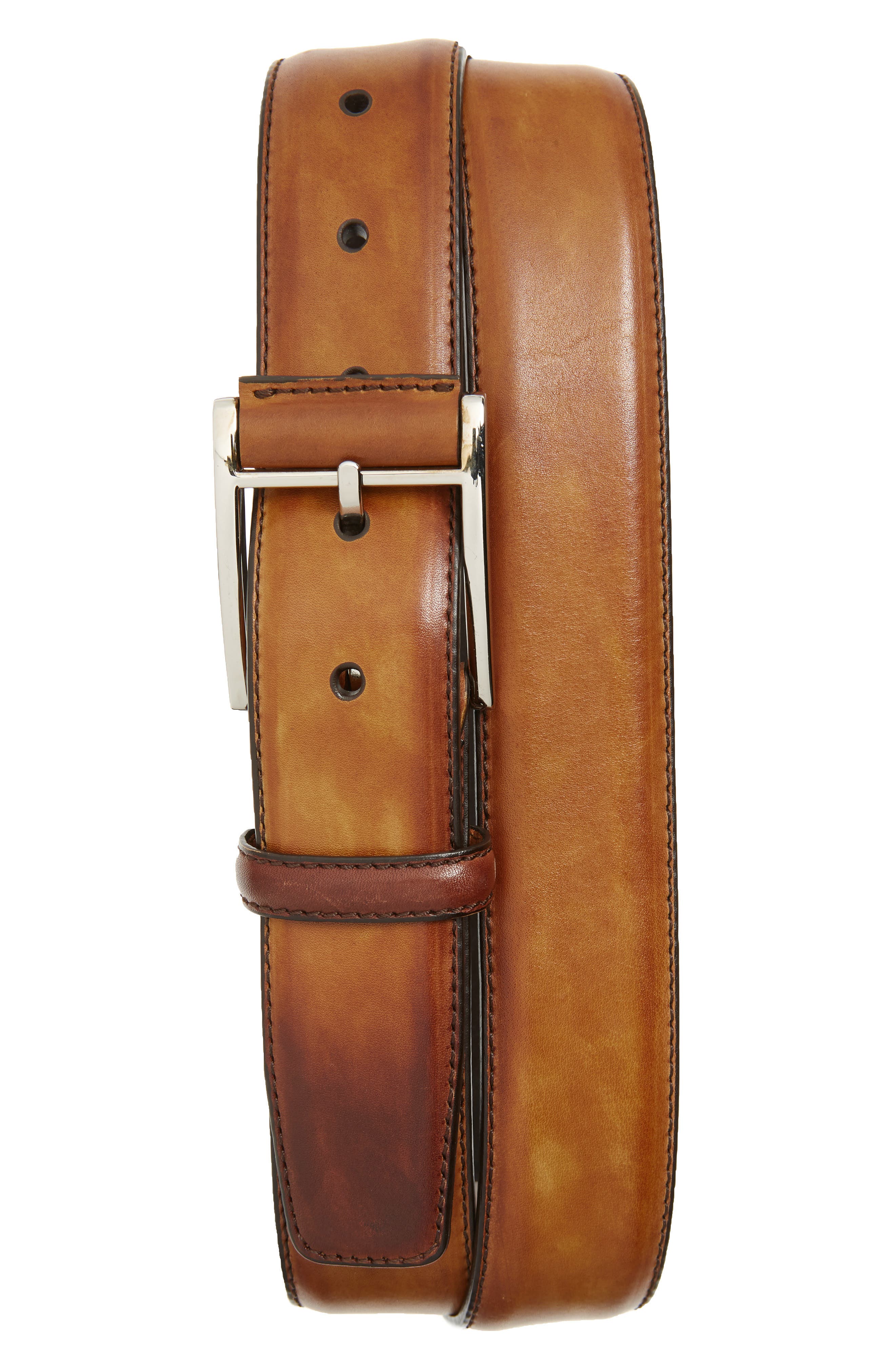 magnanni carbon cognac belt