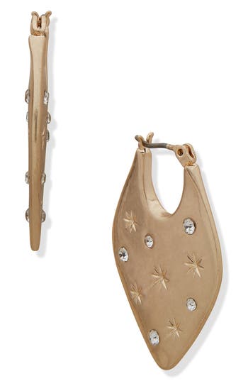 Lonna & Lilly Crystal Starburst Drop Earrings In Gold
